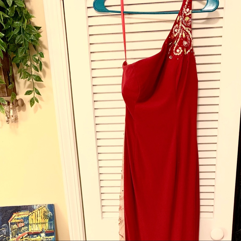 Alyce Paris Red Sequin Gown